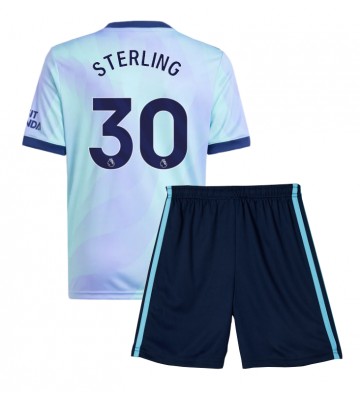 Arsenal Raheem Sterling #30 Tredje Kläder Barn 2024-25 Kortärmad (+ Korta byxor)
